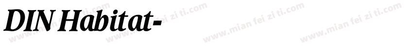 DIN Habitat字体转换